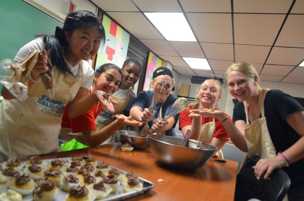 Teen Chefs showing off their baking skills at Camp Delicious! 2019