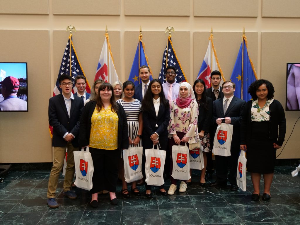 Teen Ambassadors talked with officials from the Embassy of the Slovak Republic 