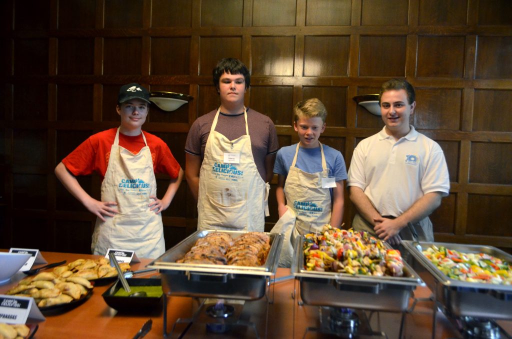 2019 Teen Chefs at the Camp Delicious closing ceremony