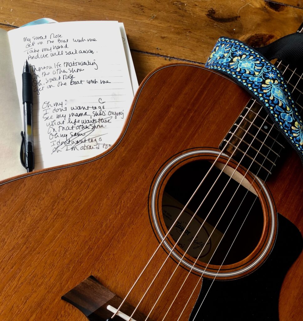 Song lyrics and guitar